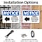 Signmission Door Blocked Use Door On Left, 14 in W x Rectangle, Plastic OS-2PACK-NS-P-1014-L-11473 - alternate 4